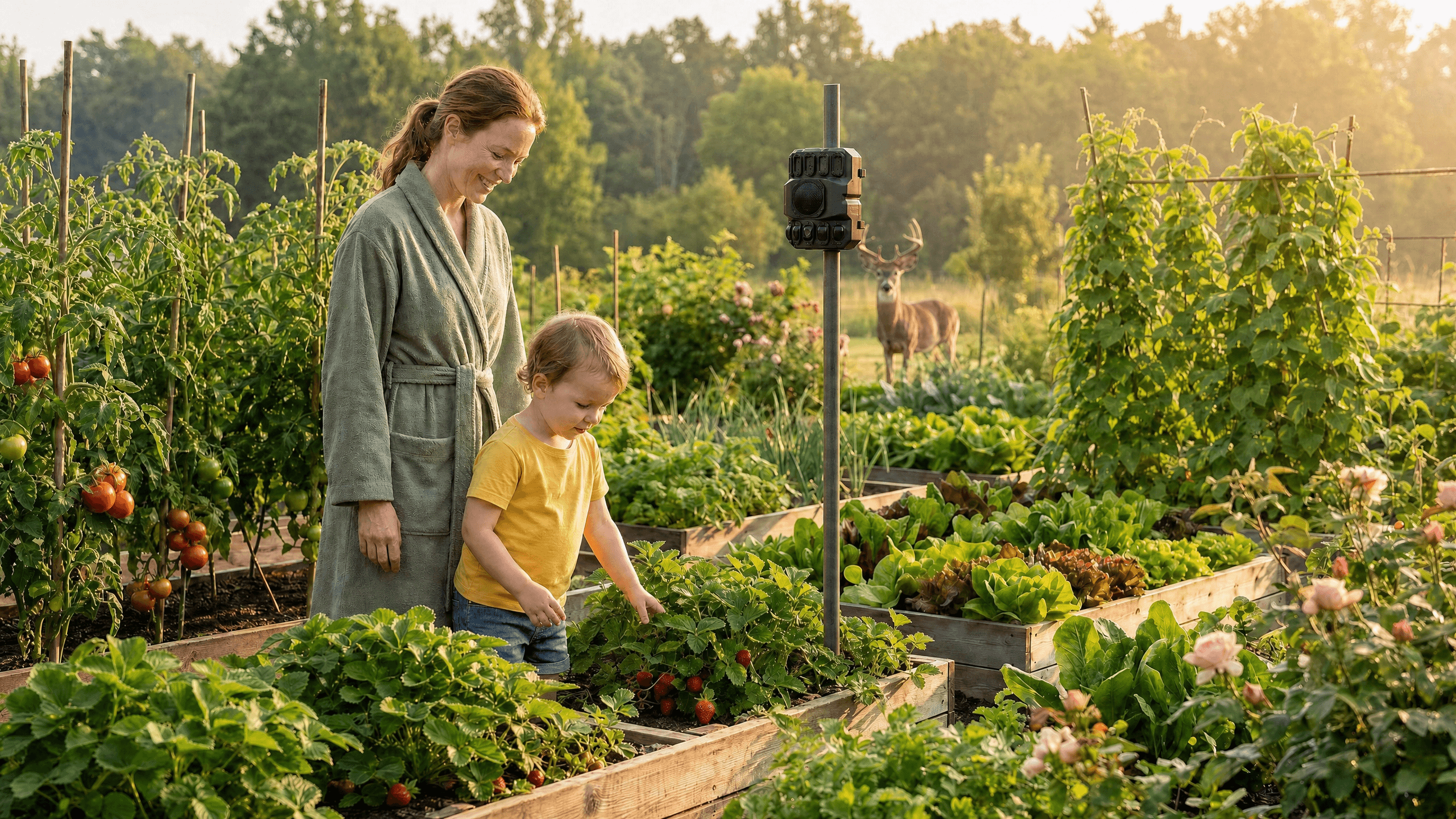 The garden intact with Flox Home