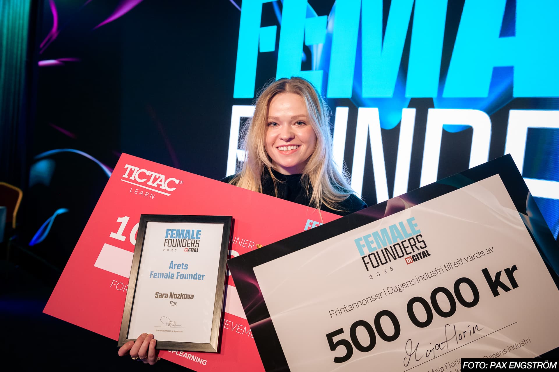 Flox CEO named Female Founder 2025 in Sweden